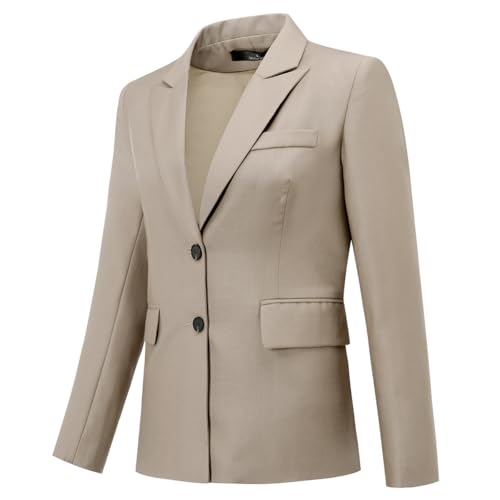 YUNCLOS Women's 2 Piece Office Work Suit Set One Button Blazer and Pants