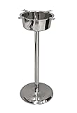 Prestige Import Group Hartford Smokin Ash 4 Stirrup Standing Polished Stainless Steel Ashtray