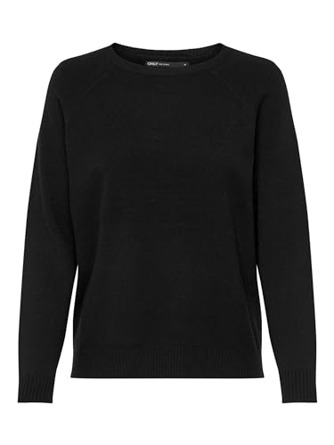 ONLY Damen Onllesly Kings L/S KNT Noos Pullover 15170427,Schwarz,M