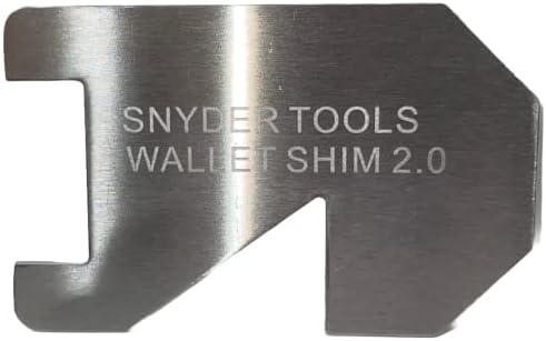 Wallet Shim - Credit Card Size Tool | Cool Gadgets for Men and Women: Stainless Steel Wallet Card