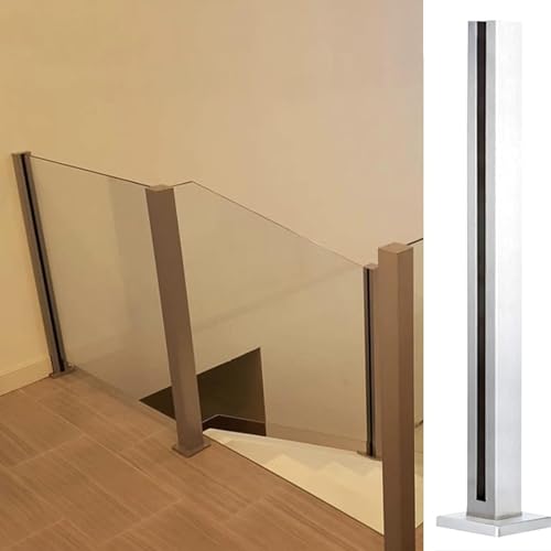 Balustres de main courante d'escalier pour terrasse et mezzanine en verre