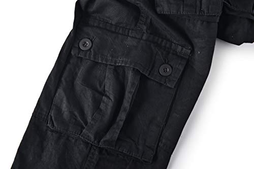 Leward Men's Cotton Casual Military Army Cargo Camo Combat Work Pants with 8 Pocket4