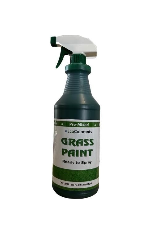 Pre-Mixed Ready-to-Use Grass Paint Quart (32 oz) No Mixing, Ready to Spray Product, Tim