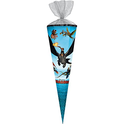 Schultüte / Zuckertüte / 85cm / eckig / "Dragons"
