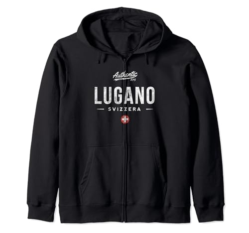 Lugano Suiza Svizzera Regalo Souvenir Vintage Sudadera con Capucha