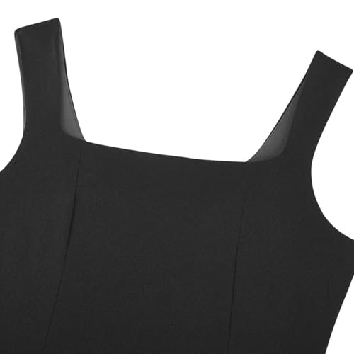 Image of FORTRIC Women Square Neck Summer Wedding Guest Formal Party Cocktail Midi Dress