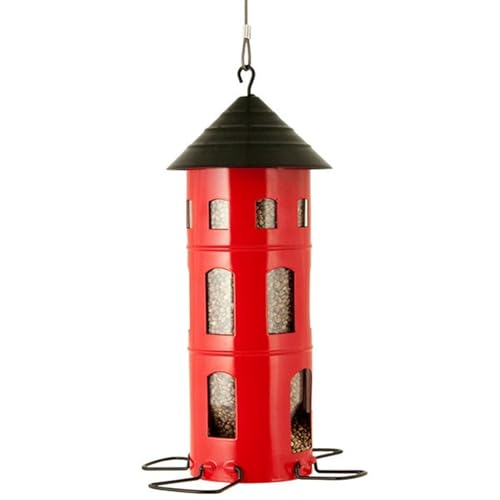 Wildlife Garden - WG339 Kombi-Haus Samen, Futterhaus, Futtersilo - rot