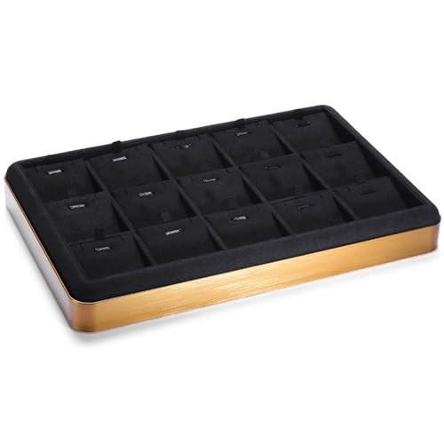 �u���b�N �W���G���[ �I�[�K�i�C�U�[ �g���C - �����o���p�̐ςݏd�ˉ\�ȃx���x�b�g�̏����ȃW���G���[�g���C - ���W�i���Ηp�̒����`�g���C - �ۊǂ���є̔��p�̃W���G���[�I�[�K�i�C�U�[,15 grids pendant tray