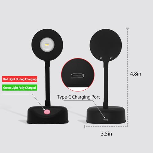 XmnSoly Luzes de imagem para parede com sensor de movimento luzes de parede LED recarregáveis, rotaç