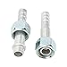 20PCS High Strength Aluminum Straight Air Conditioning Hose Barb Fitting for Cars Trucks Universal Sealing Function for Automobiles Material (5/8in)