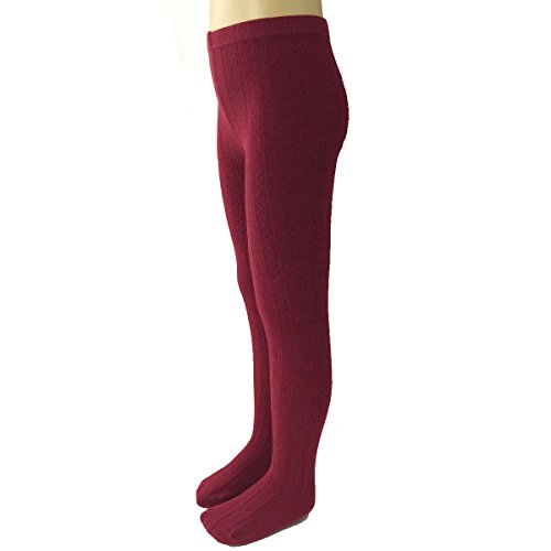 Bowbear 2-Pair Girls Fancy Knit Cotton Tights4