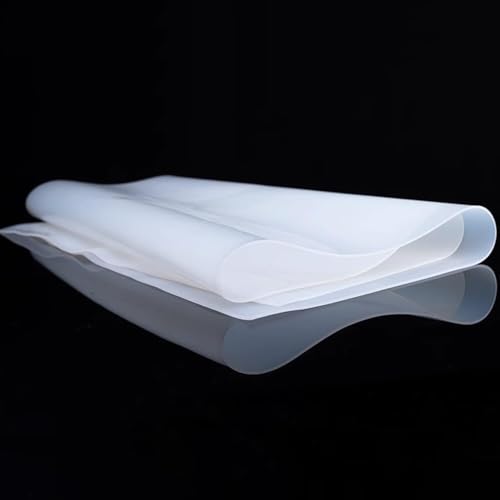 Silicona Grado Alimentario 300x300mm Translúcida Resistente Calor Tapetes Cocina Proyectos DIY 5PCS(Thk 3mm)