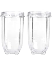 2 Pack 16oz Tall Cup for Magic Bullet 250w MB1001 Blender