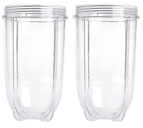 2 Pack 16oz Tall Cup for Magic Bullet 250w MB1001 Blender