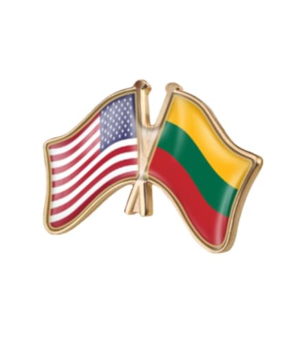 Image of World Most Countries Single Pin Brooch Badge United States USA America and Other Countries Cross Friendship Pin Badge for Men Women