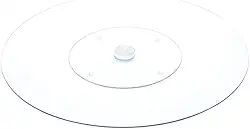 CENTRO DE MESA GIRATÓRIO VIDRO TEMPERADO 34cm