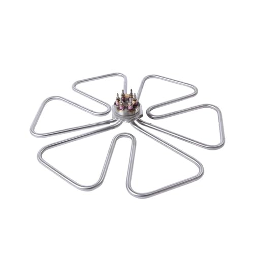 Elemento calefactor de acero inoxidable 304 trifásico DN40 para uso intensivo 4