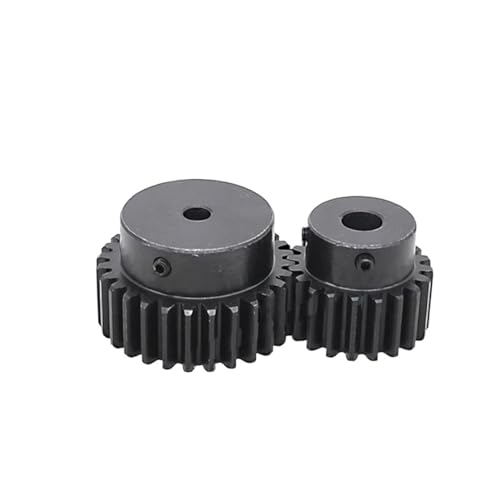 Bevel Gear Pinion Hardware Mechanical 24 Teeth 2M Spur Gear 24T 2 Module 45# Steel Transmission Drive Gear Finished Bore 8 10 12 14 15 19 20 22 25mm(22mm-6x2.8mm)