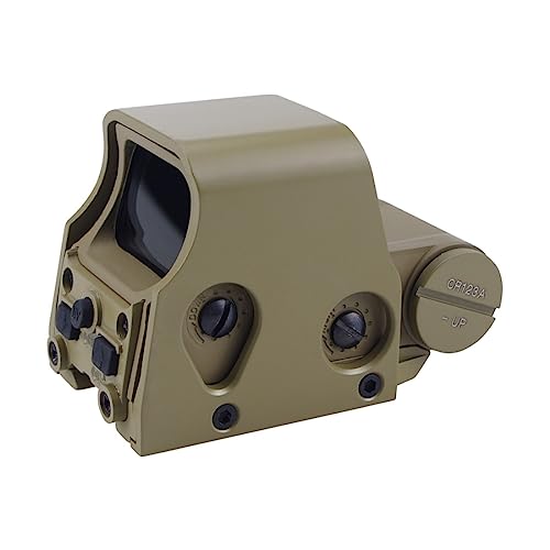 ACEXIER Tattico Rosso Verde Punto olografico cannocchiale Caccia Fucile collimatore Ottica Reflex per l'arma Fit 20 Millimetri Rail Mount (Tan)