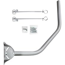 SatelliteSale Under Eave Mount 2" O.D. Heavy Duty Weather Resistant Satellite Dish Mounting Mast for Secure Antenna Installation