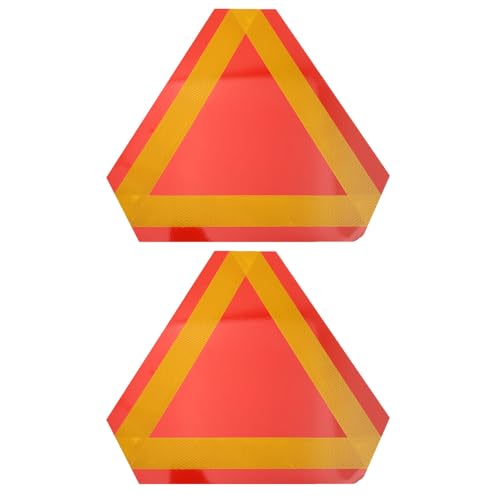 Triangle de sécurité réfléchissant pour éviter les collisions arrière véhicule lent 2pcs