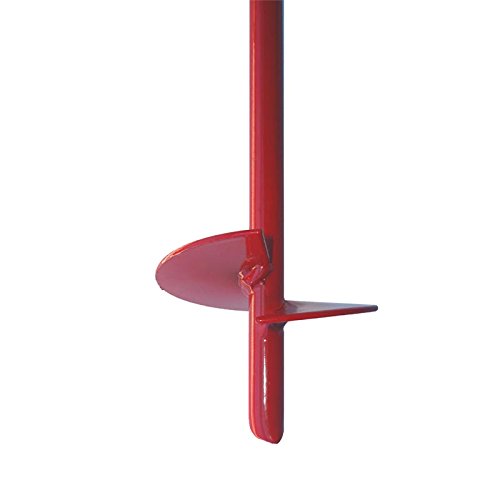 Mtb 30 Inches Auger Earth Anchor 3 Inches W Helix, 12Mm Rod, Painted Red, Heavy Duty Ground Anchor Hook For Guying Tents Fencing Canopies, Pack Of 6 #TOP2