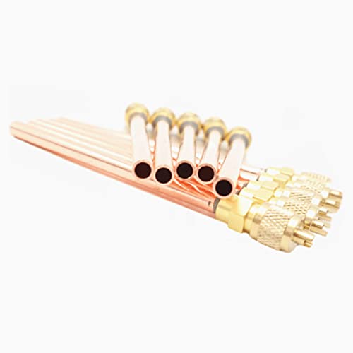 Kit 10 Válvulas Acceso HVAC de Latón y Cobre miniatura 5