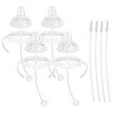 Sippy Cup Soft Spout Conversion Kit for Philips Avent Natural Baby Bottle, Bottle Handles and Weighted Straw - 4 Pack