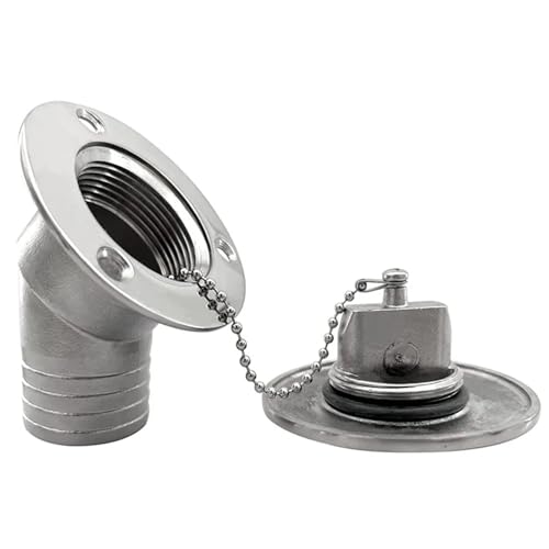 Remplissage de Pont 50mm Eau Inox 316 Coudé 45° Haute Résistance