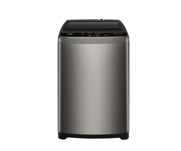Haier 7 Kg, 5 Star, Oceanus Wave Technology Toughened Glass Fully Automatic Top Loading Washing Machine (HWM70-306ES5, Ultra Fresh Air, Near Zero Pressure, Brown Grey)