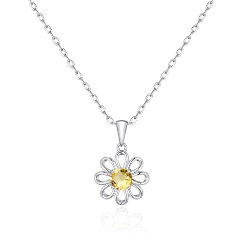 Philip Jones Daisy Necklace Created with Zircondia® Crystals