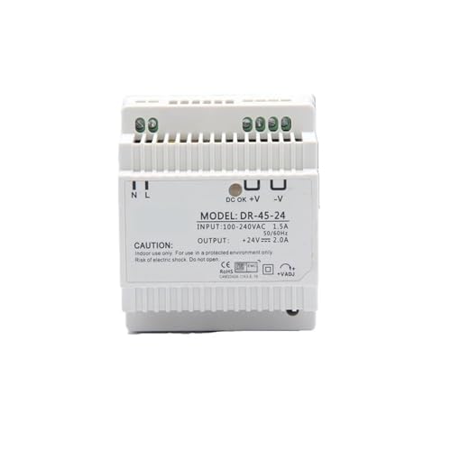 Alimentation sur rail 45W 24V 2A transformateur 110V 220V CA vers CC 12V 3.5A