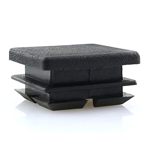 Image of ZYAMY 8pcs 1 Inch Square Plastic Plug Tubing End Cap 1 inchx1 inch Square Tubing Plug Cap for Square Tube, Black
