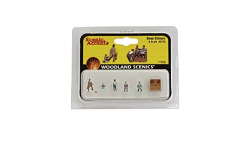 Woodland Scenics N Shoe Shiners set de personnages miniatures peints pour maquette - 3