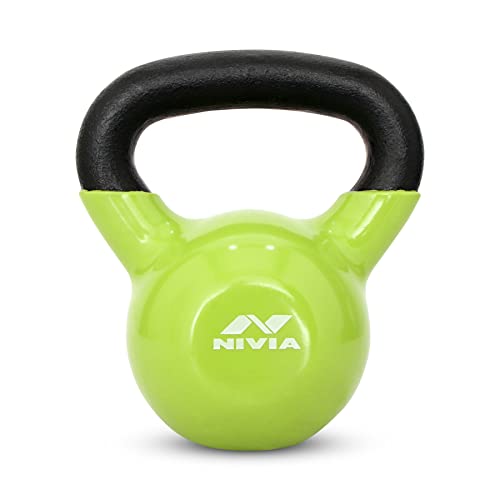 Image of Nivia Vinyl Kettlebell (Green, 6 Kg)