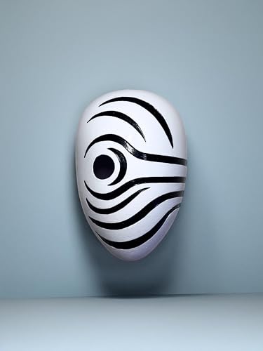 Obito Mex Anime Mask: Akatsuki Cosplay Prop Handmade Japanese Style