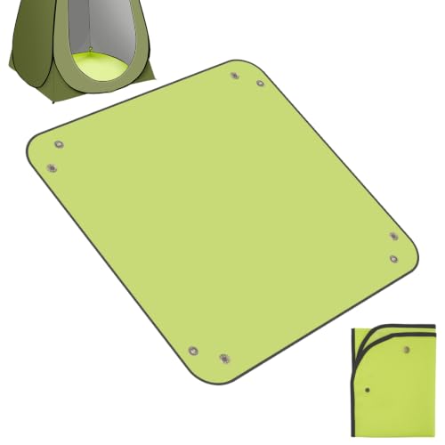 Alfombra de ducha portátil para camping Outdoor Camping Shower Mat 39.4" base de ducha (Verde) miniatura 1