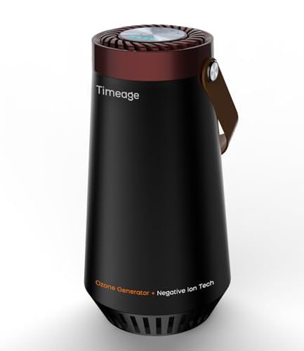 Ozone Odor Eliminator Ionic Air Purifier Red