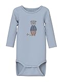 NAME IT Baby-Jungen Nbmriss Ls Body Box Langarmbody, Niagara Mist, 62