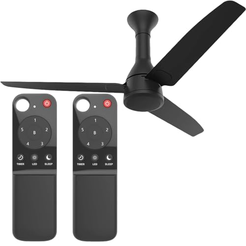 Image of ZIEVA Compatible with Atomberg Ceiling Fan Remote Control Wireless for Smart & Easy Operation with Sleep Mode, Timer Mode and Speed Adjustment (Fan Not Included) (Atomberg - 2 PCs)