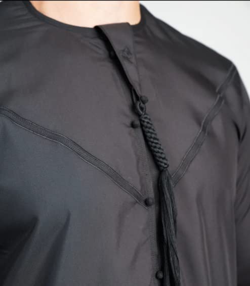 RAHMA Mens Emarati Thobe, Kandura, Traditional Dishdasha, Hand Stitched in Premium Fabric