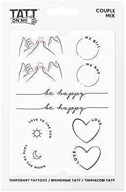 Real temp tattoo - Inspire your love - Simple Temporary tattoos - Mix of 10pc