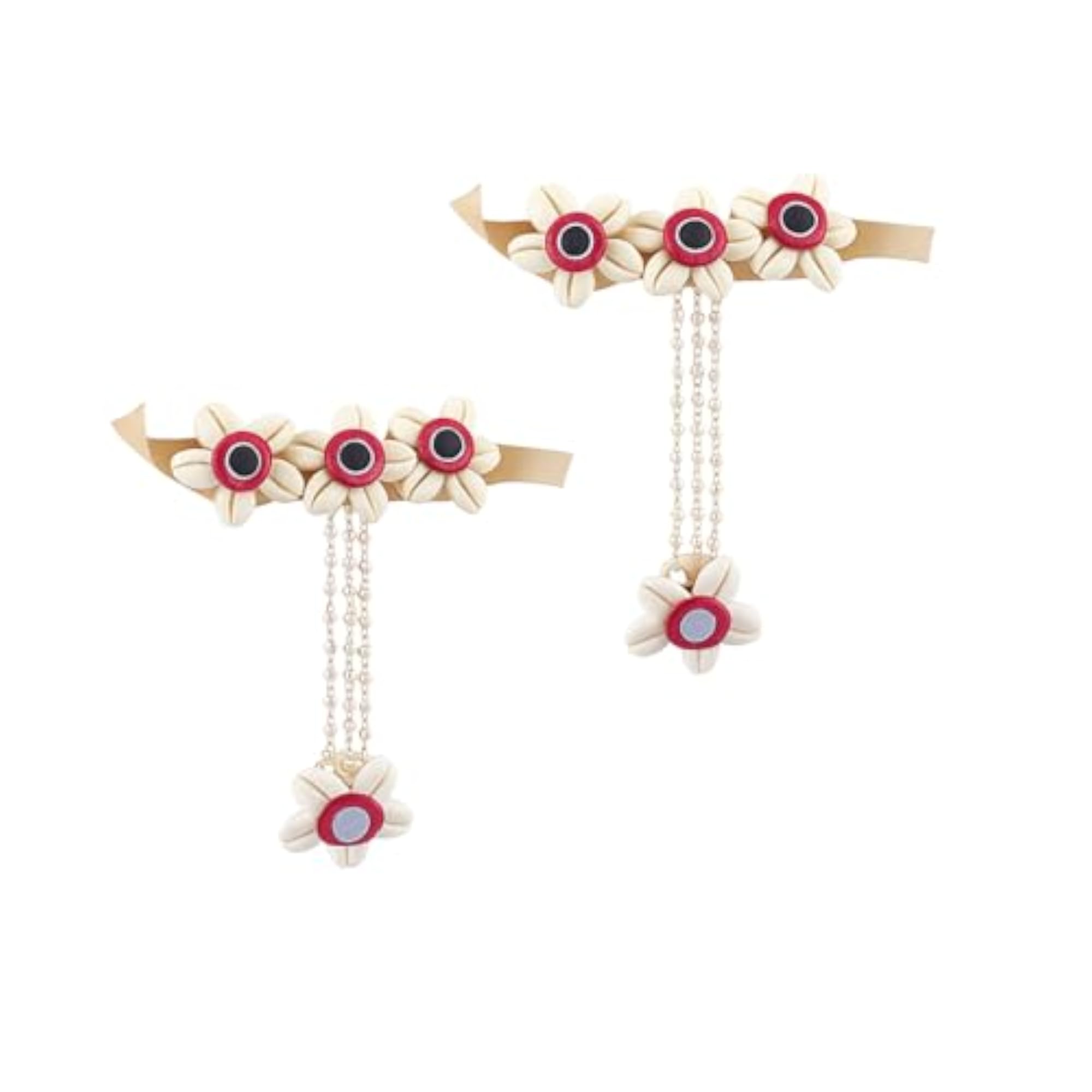 Women's Artificial Kawadi Flower Jewellery Set