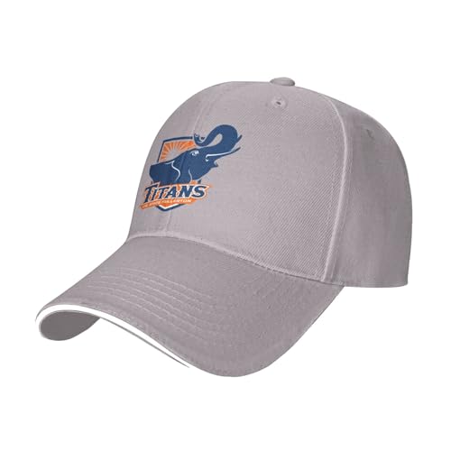 Cal State Fullerton Titans Sandwich Cap Unisex Classic Baseball Capunisex Adjustable Casquette Dad Hat Gray
