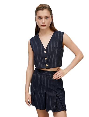 Jupe plissée femme taille haute Koton avec zip moderne élégant