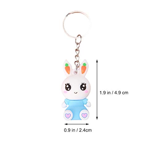 SOIMISS 8 Pcs Chaveiro de Coelho Macio Chaveiro de Coelho Chaveiro Presente de Páscoa Pingentes de F