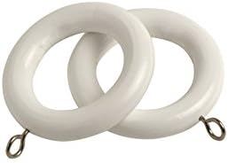 SPEEDY 28 mm Victory Wood Polybag Wood Rings, Pack of 6, White