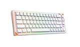 CHERRY XTRFY K5 Pro TMR Clavier de jeu filaire compact, magnétique et commutateurs MK Crystal personnalisables, hot-swap, déclencheur rapide, snapkey, amortissement du son, 8000 Hz, blanc