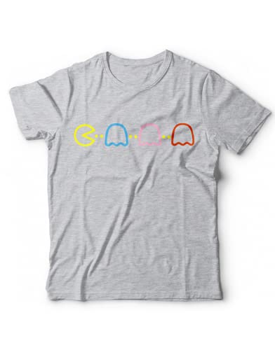 T-Shirt Gaming Uomo Geek - Maglietta Retro Game Vintage Gamer Regalo Nerd (Grigio, 44 M IT Uomo, m)