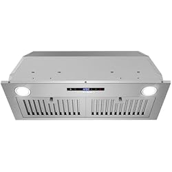 1 of COSMO COS-30IRHS 30 in. Lumin Collection 380 CFM Ducted Insert Range Hood, Touch Controls, LED Lights, Stainless Steel